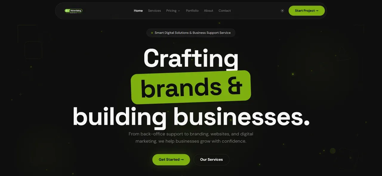 E-Advertising Namibia — screenshot